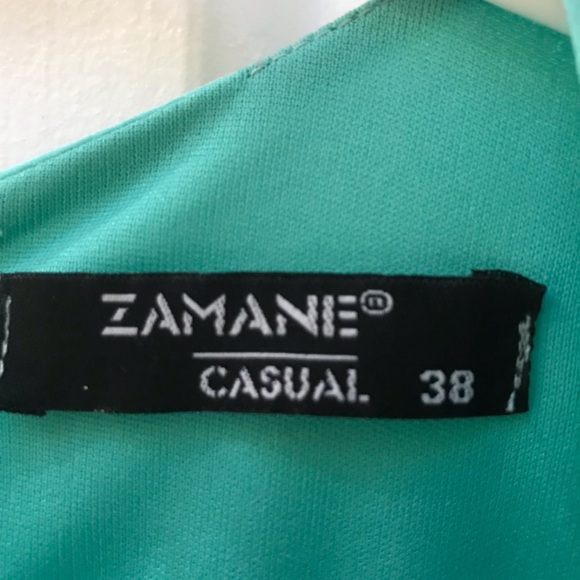 Modest pistachio colour dress Size 38 - Picture 1 of 5